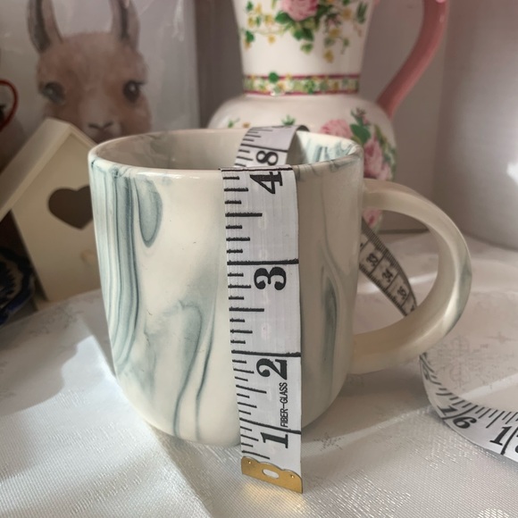 World Market Marble Stoneware Look Ceramic Set of Cafe Mugs - Picture 13 of 15